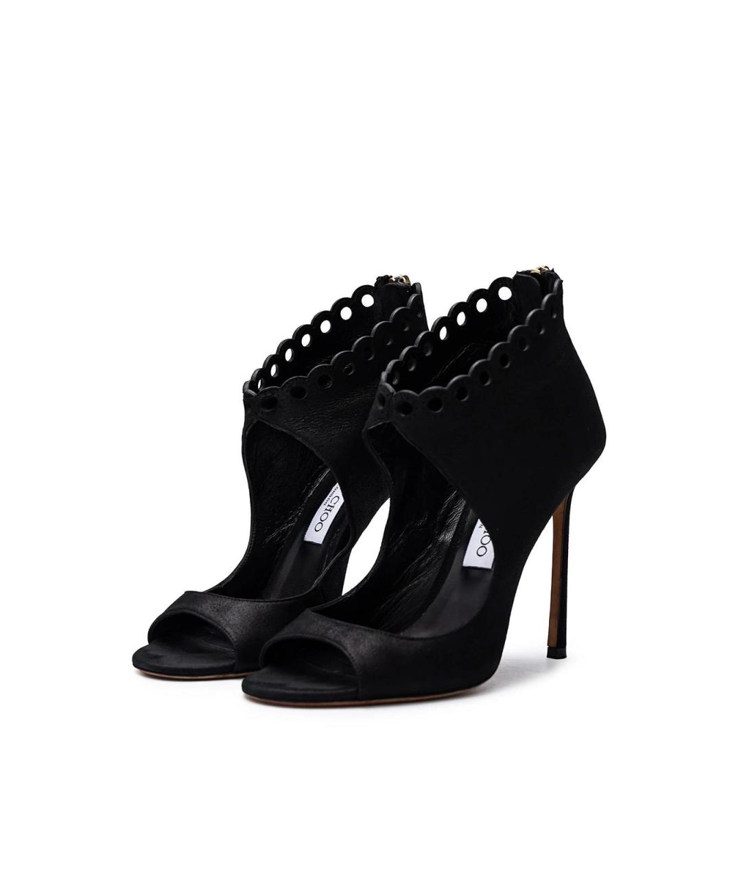 JIMMY CHOO Черные замшевые ботильоны, фото 2