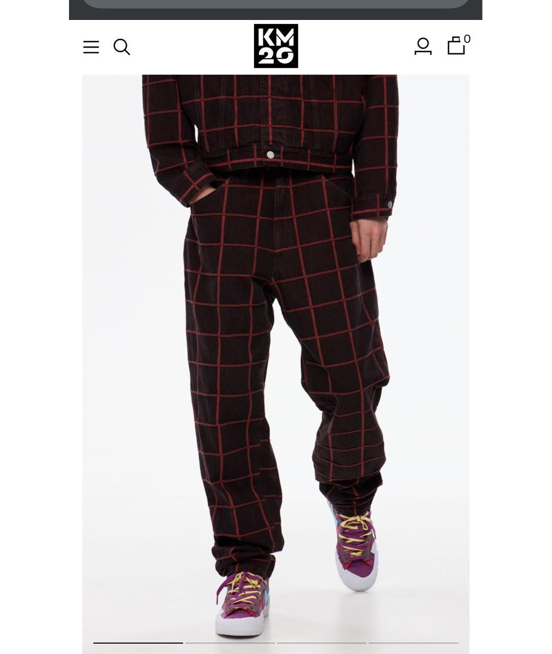 CAV EMPT Коричневые хлопковые прямые джинсы, фото 6