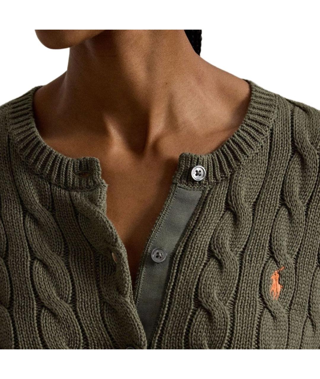 POLO RALPH LAUREN Зеленый кардиган, фото 5