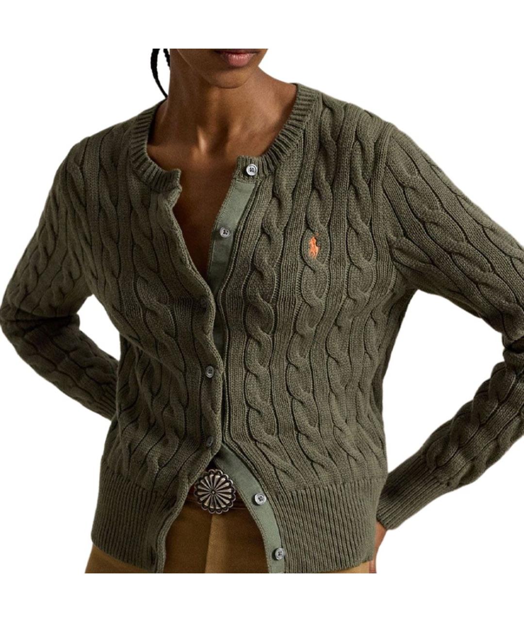 POLO RALPH LAUREN Зеленый кардиган, фото 4