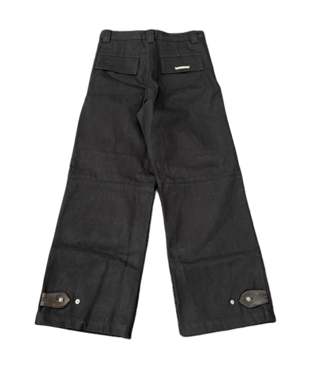 CHROME HEARTS Черные прямые брюки, фото 2
