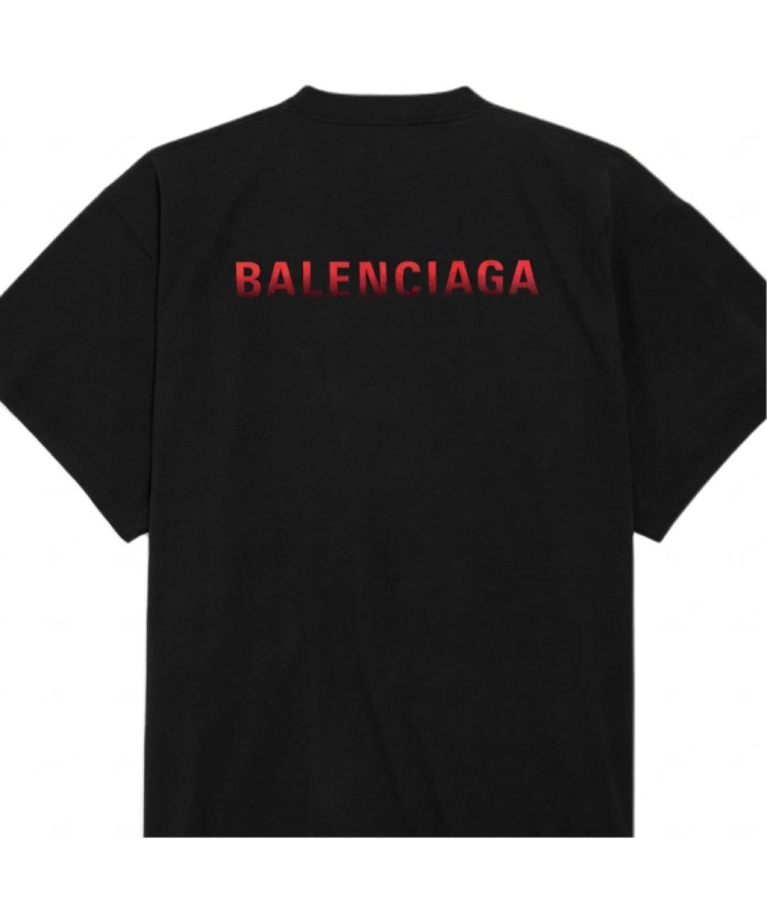 BALENCIAGA Черная футболка, фото 3