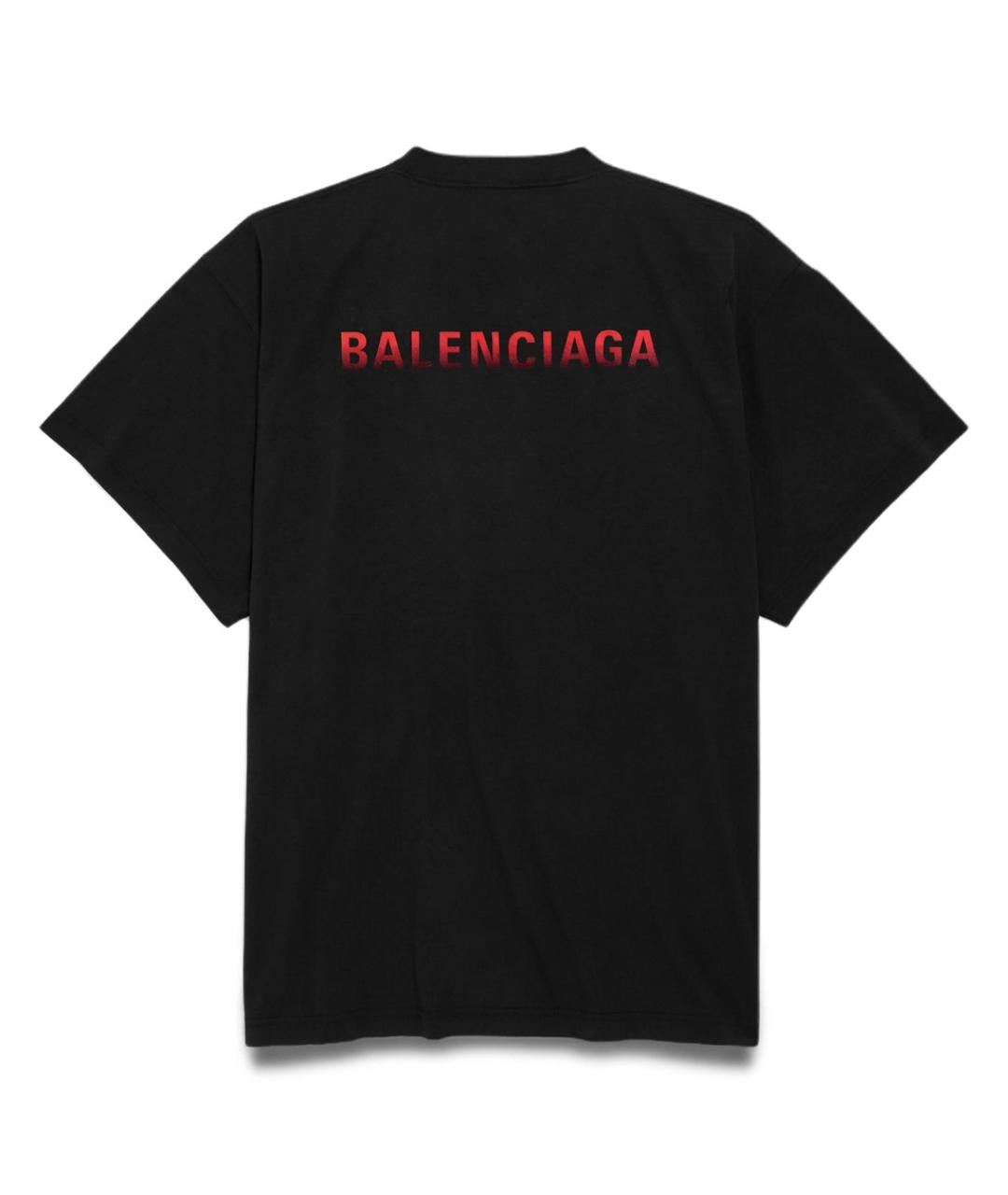BALENCIAGA Черная футболка, фото 2