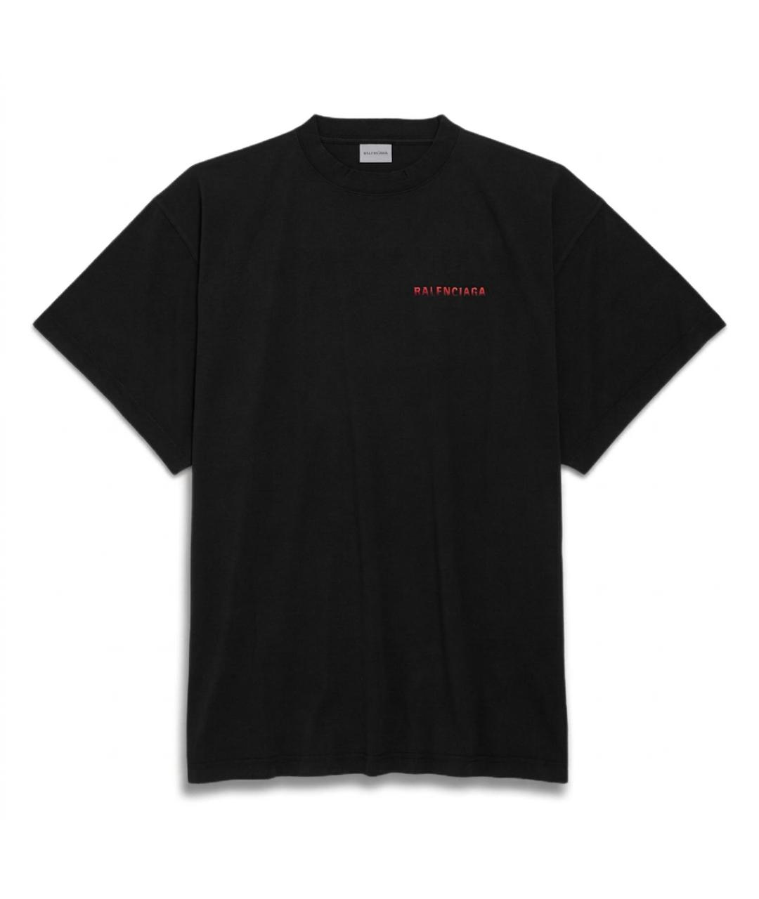BALENCIAGA Черная футболка, фото 1