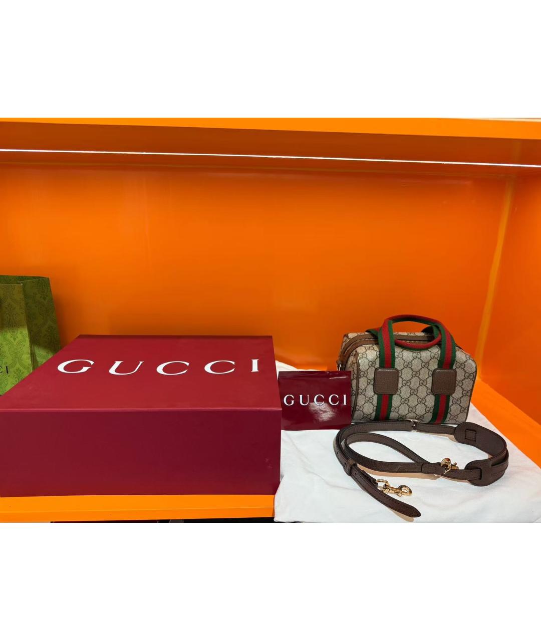 GUCCI Коричневая сумка через плечо, фото 5
