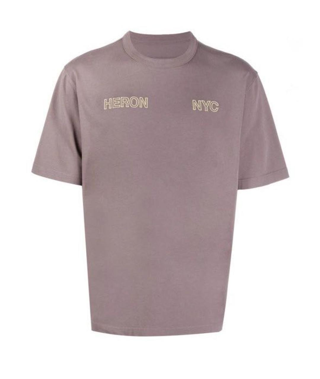 HERON PRESTON Фиолетовая хлопковая футболка, фото 1