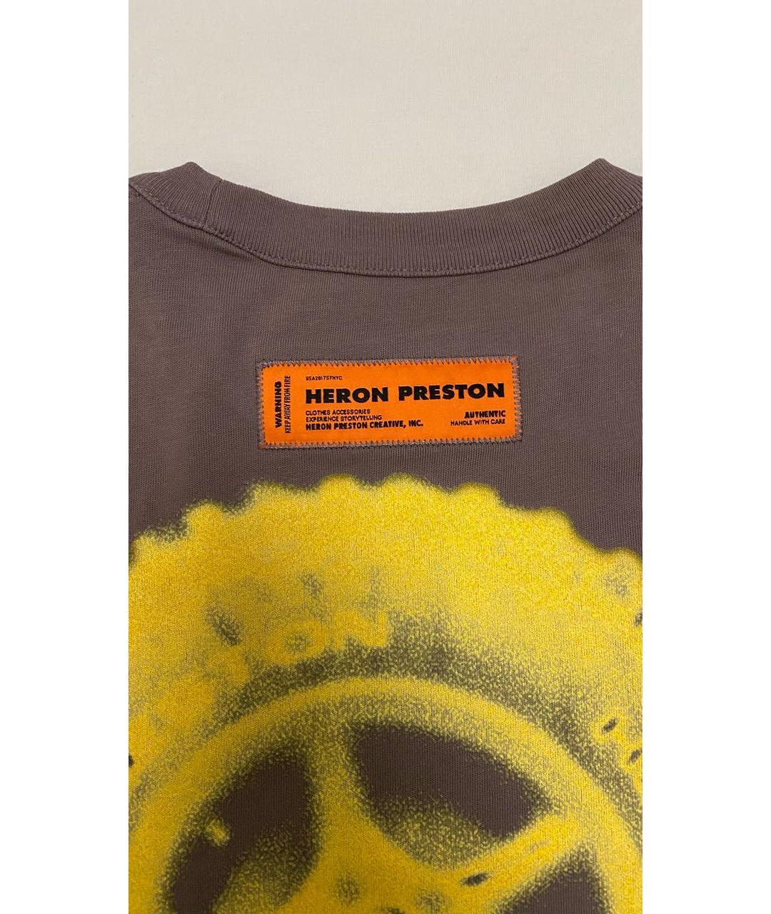 HERON PRESTON Фиолетовая хлопковая футболка, фото 4