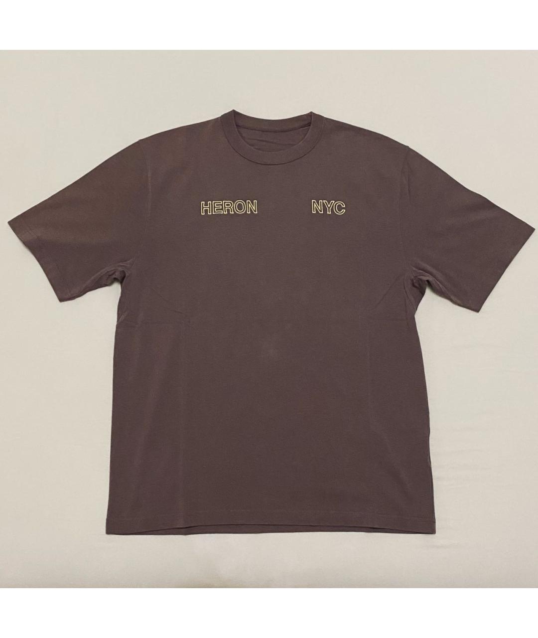 HERON PRESTON Фиолетовая хлопковая футболка, фото 2