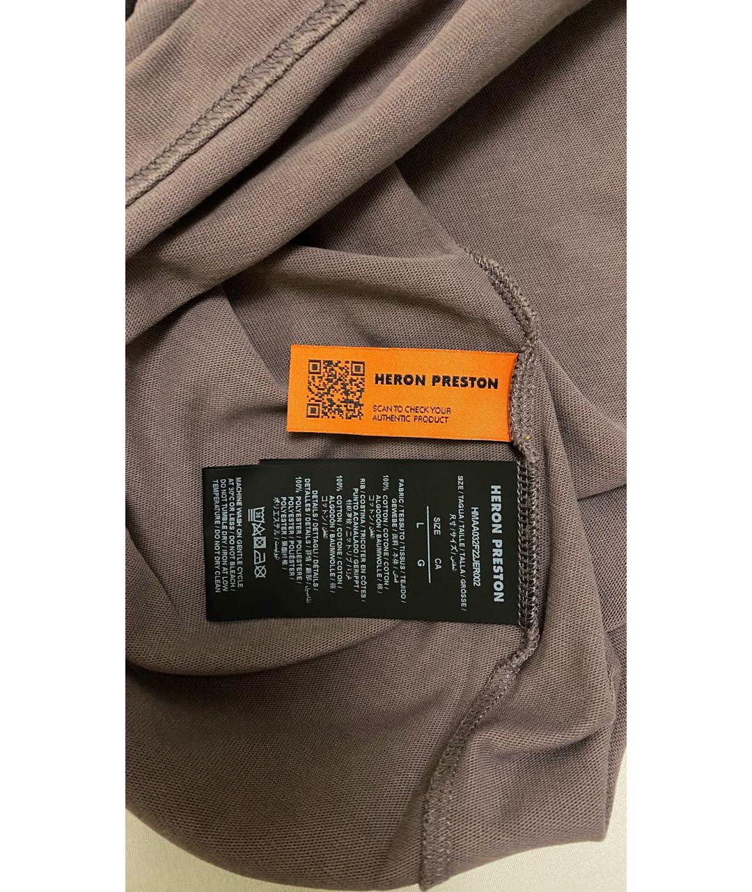 HERON PRESTON Фиолетовая хлопковая футболка, фото 5
