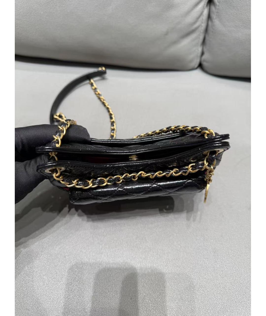 CHANEL Черная сумка через плечо, фото 6