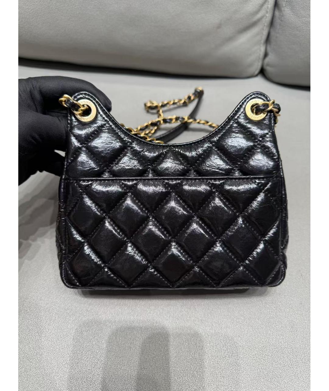 CHANEL Черная сумка через плечо, фото 4