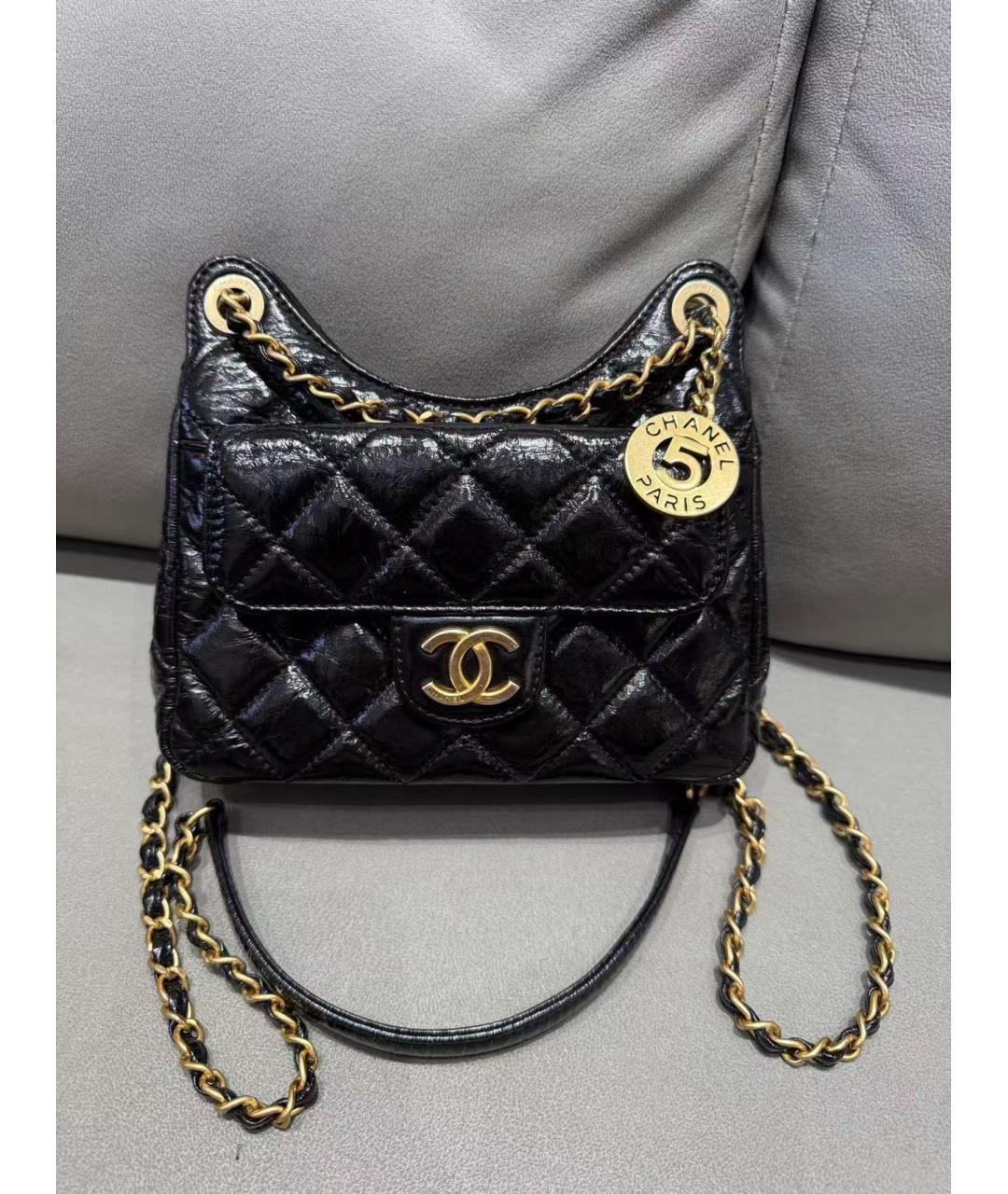 CHANEL Черная сумка через плечо, фото 2