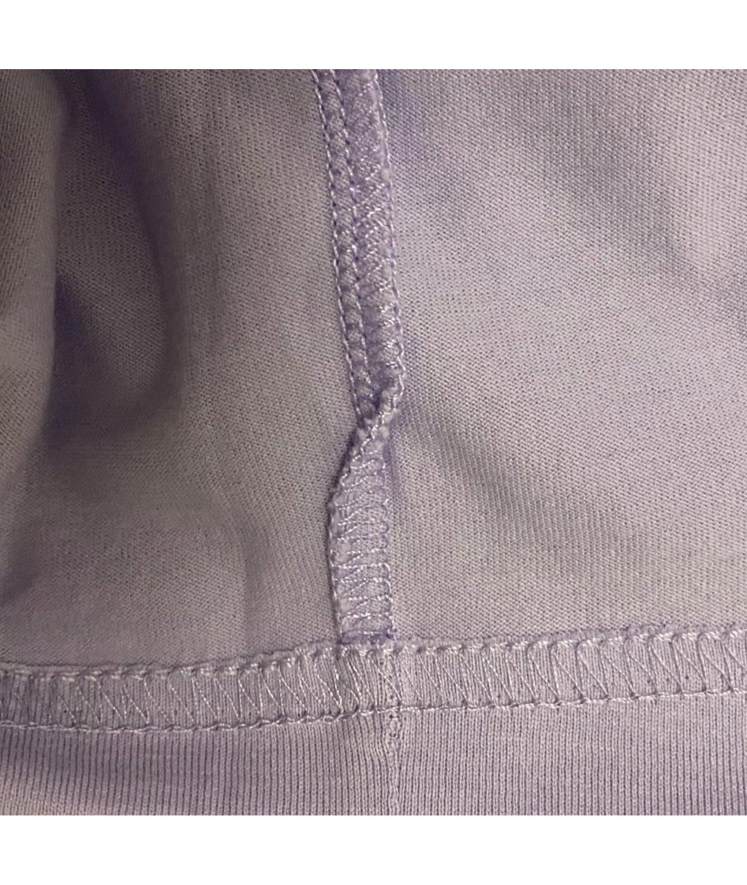 ACNE STUDIOS Фиолетовая хлопковая футболка, фото 6