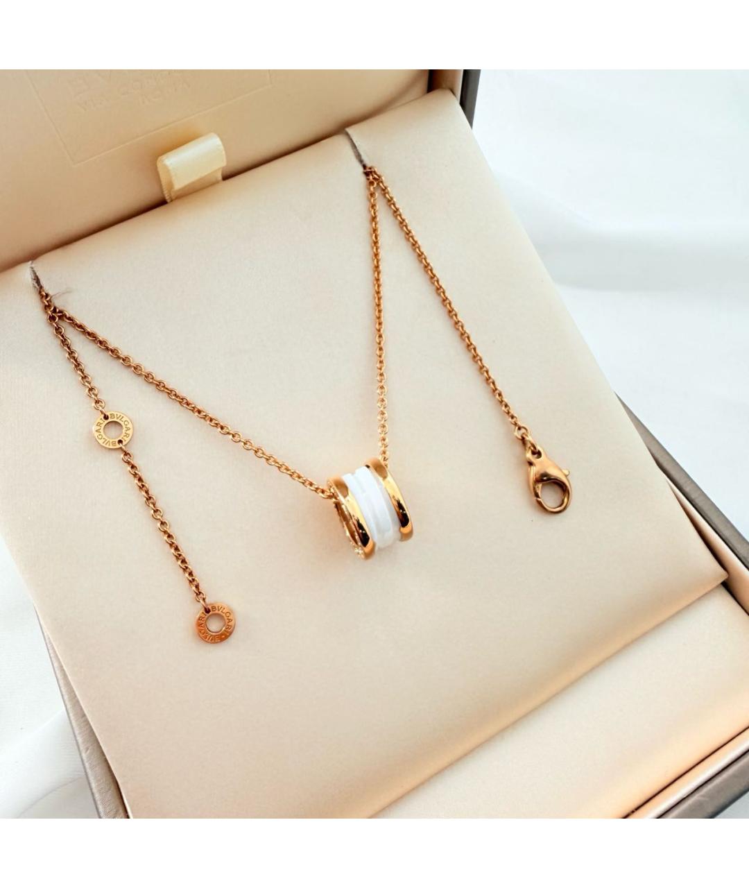 BVLGARI Золотая подвеска из розового золота, фото 7