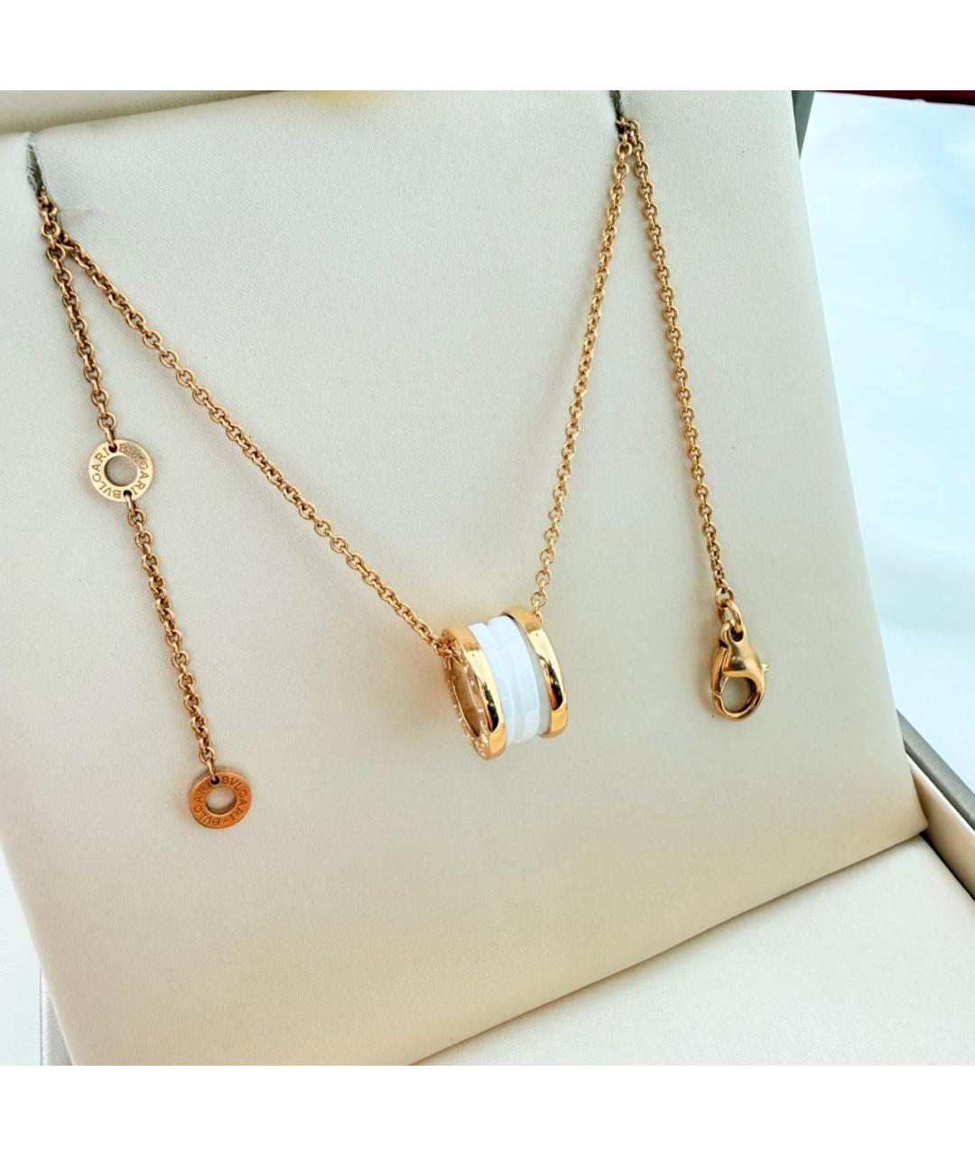 BVLGARI Золотая подвеска из розового золота, фото 3
