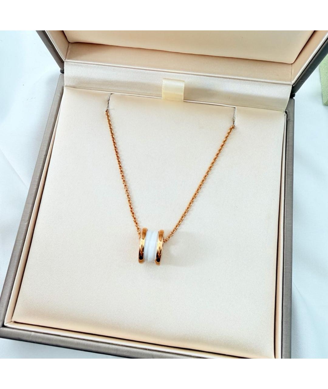 BVLGARI Золотая подвеска из розового золота, фото 2