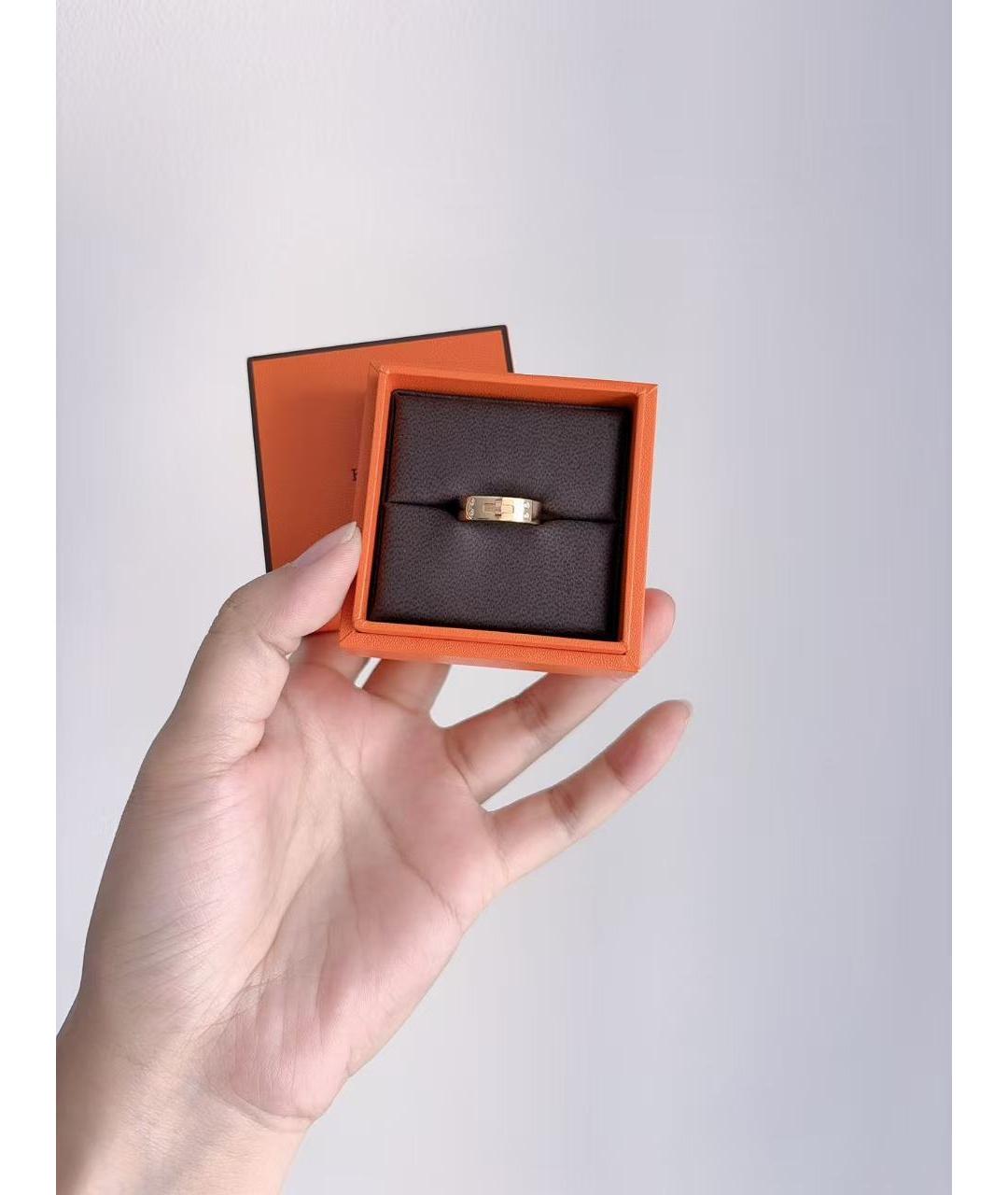 HERMES Золотое кольцо из розового золота, фото 2