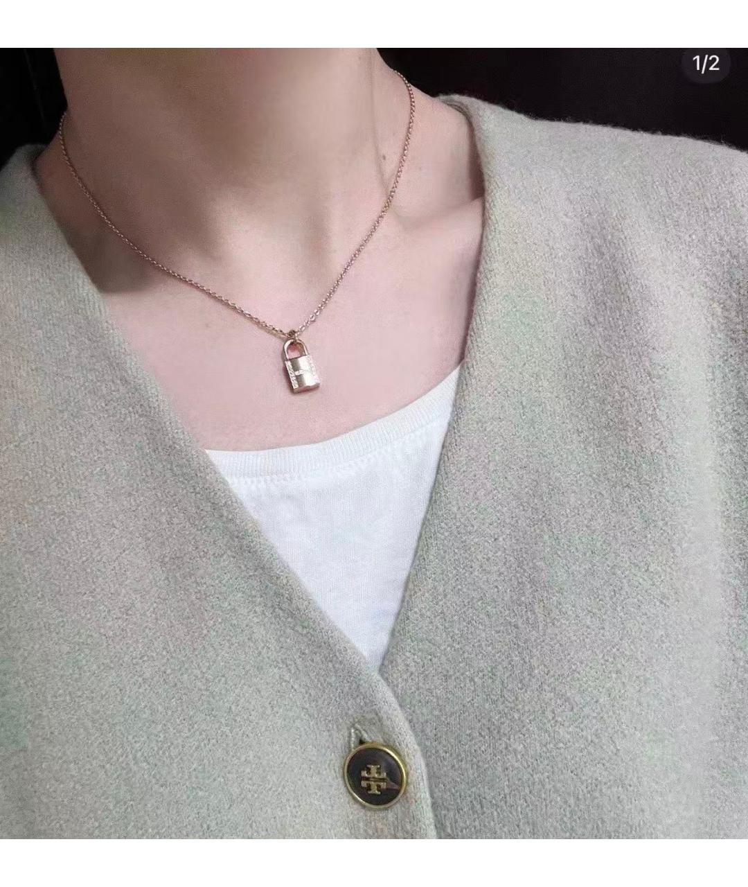 HERMES Золотая подвеска из розового золота, фото 4