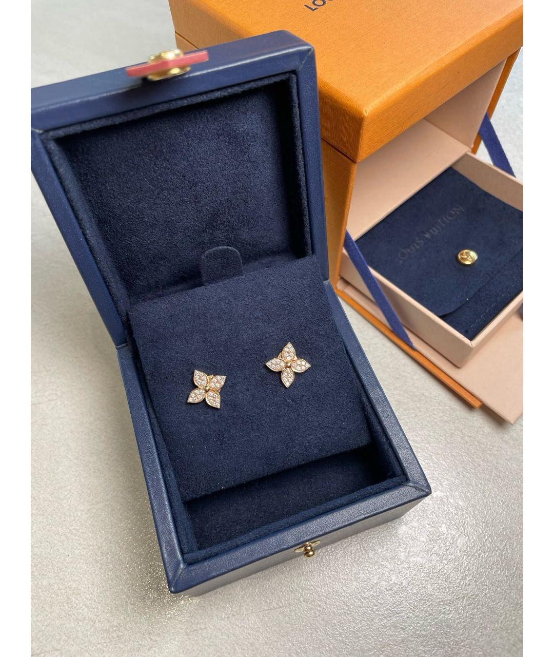 LOUIS VUITTON Золотые серьги из розового золота, фото 6
