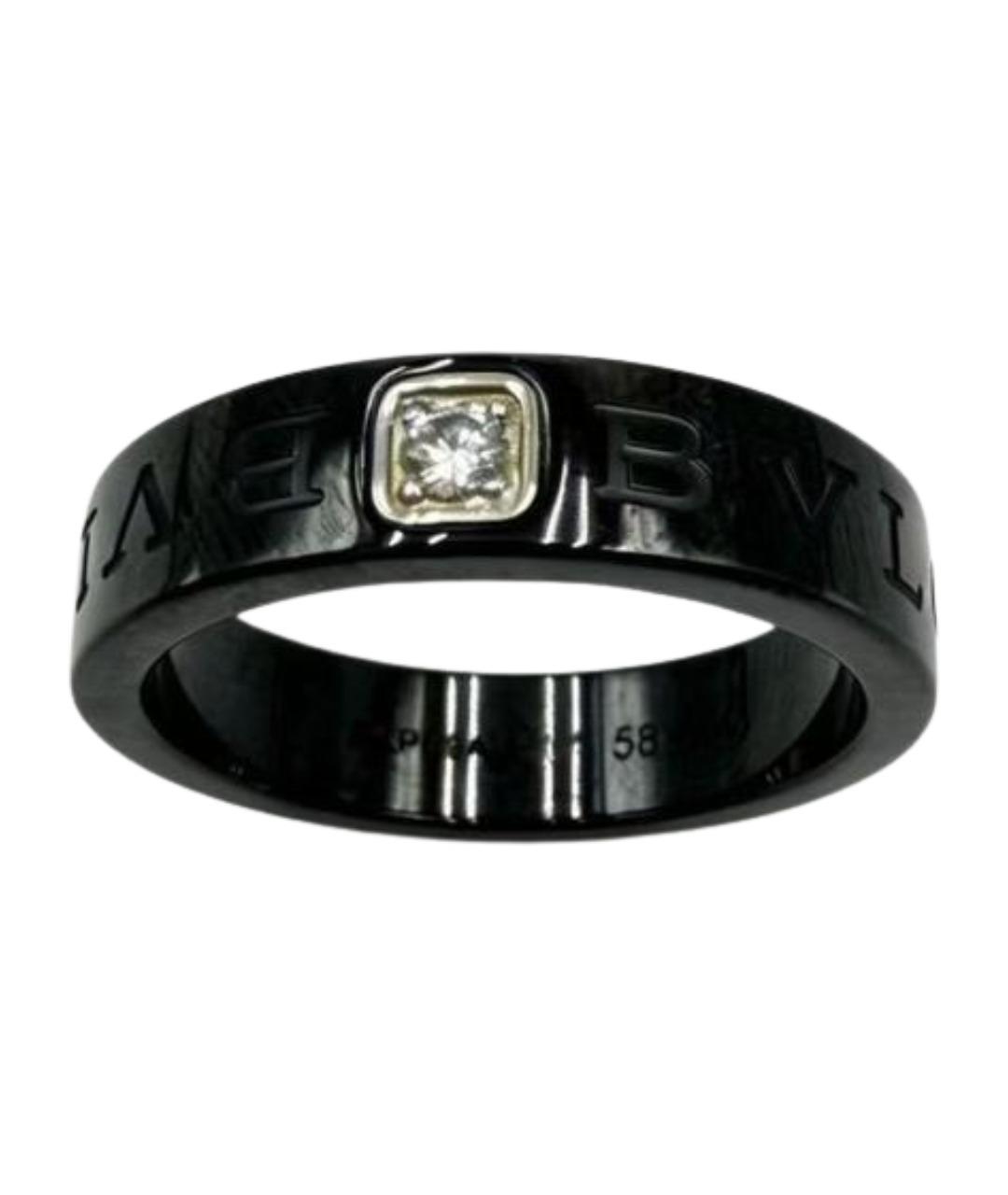 BVLGARI Черное керамическое кольцо, фото 1