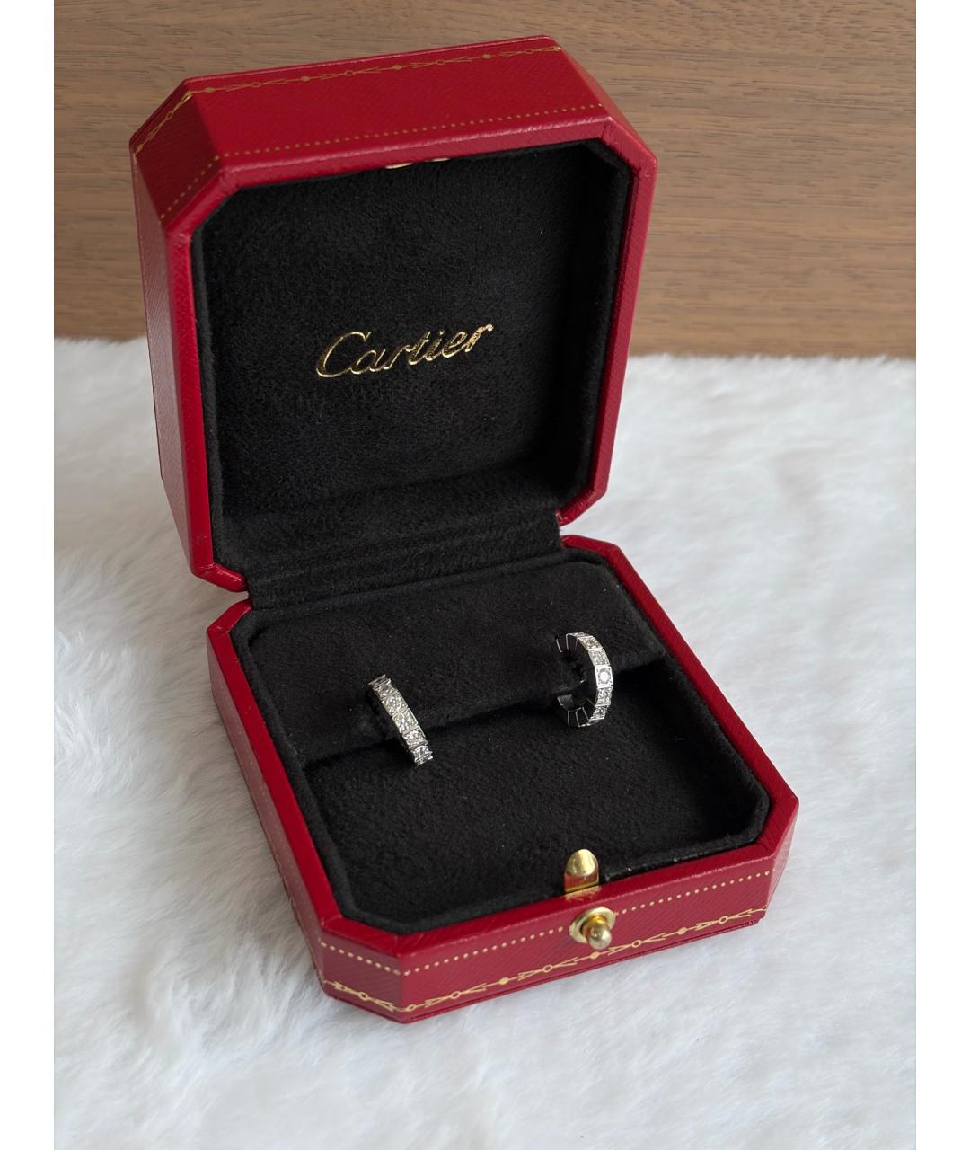 CARTIER Серебряные серьги из белого золота, фото 2
