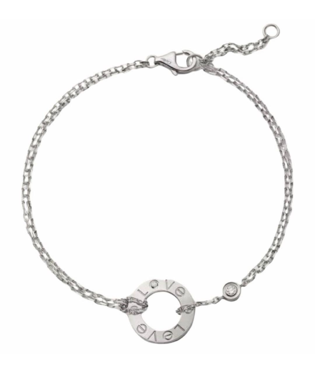 CARTIER Серебряный браслет из белого золота, фото 1