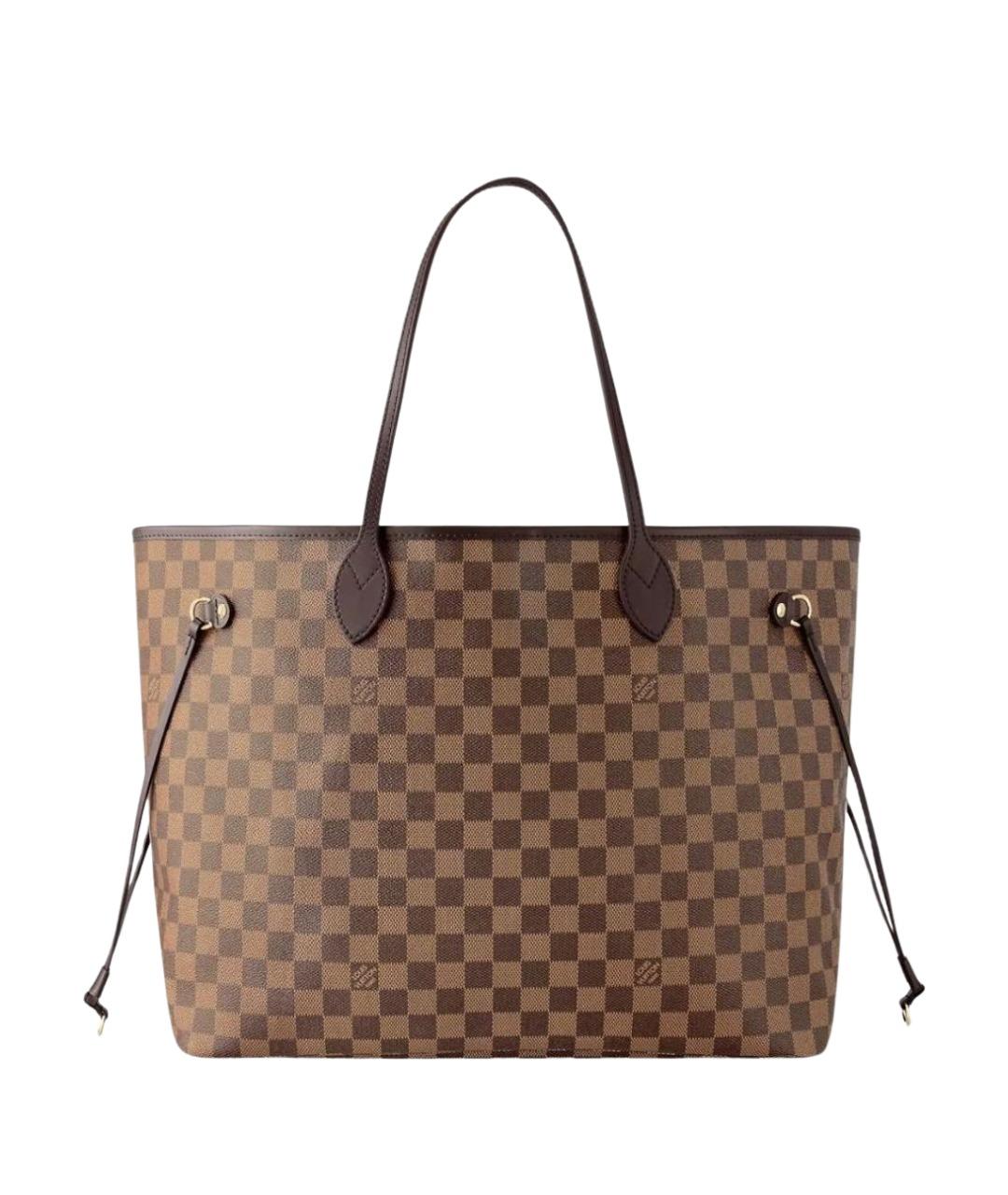LOUIS VUITTON Коричневая сумка тоут из канвы, фото 1