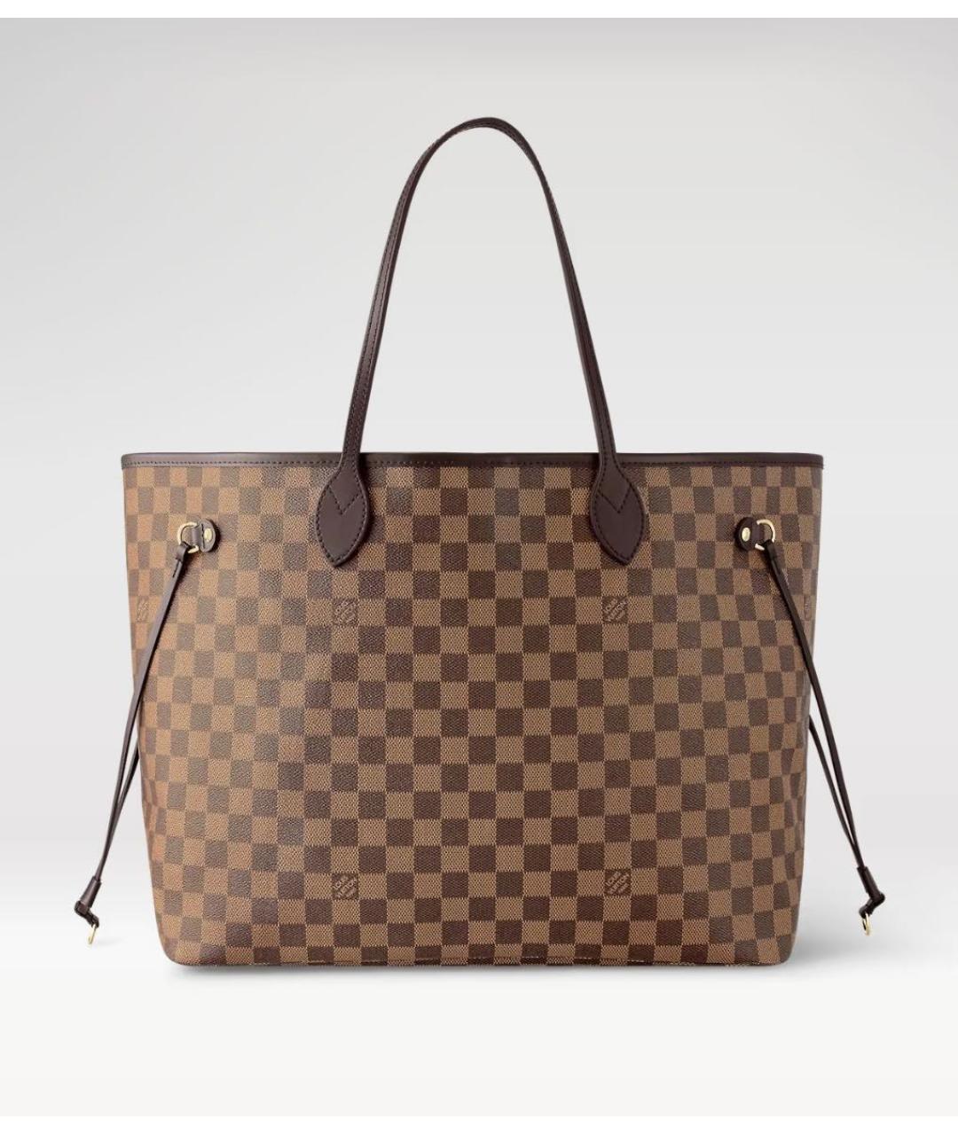 LOUIS VUITTON Коричневая сумка тоут из канвы, фото 9
