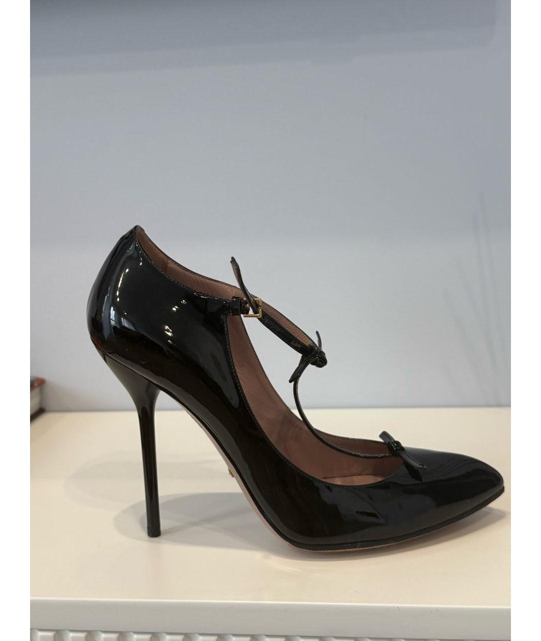 GUCCI Черные туфли из лакированной кожи, фото 6