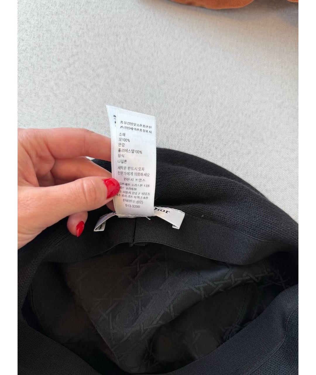 CHRISTIAN DIOR Черная кепка, фото 4