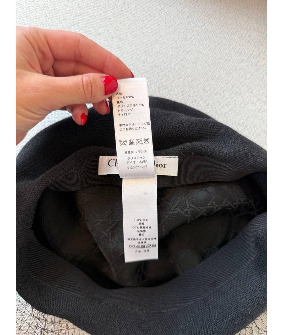 CHRISTIAN DIOR Черная кепка, фото 3