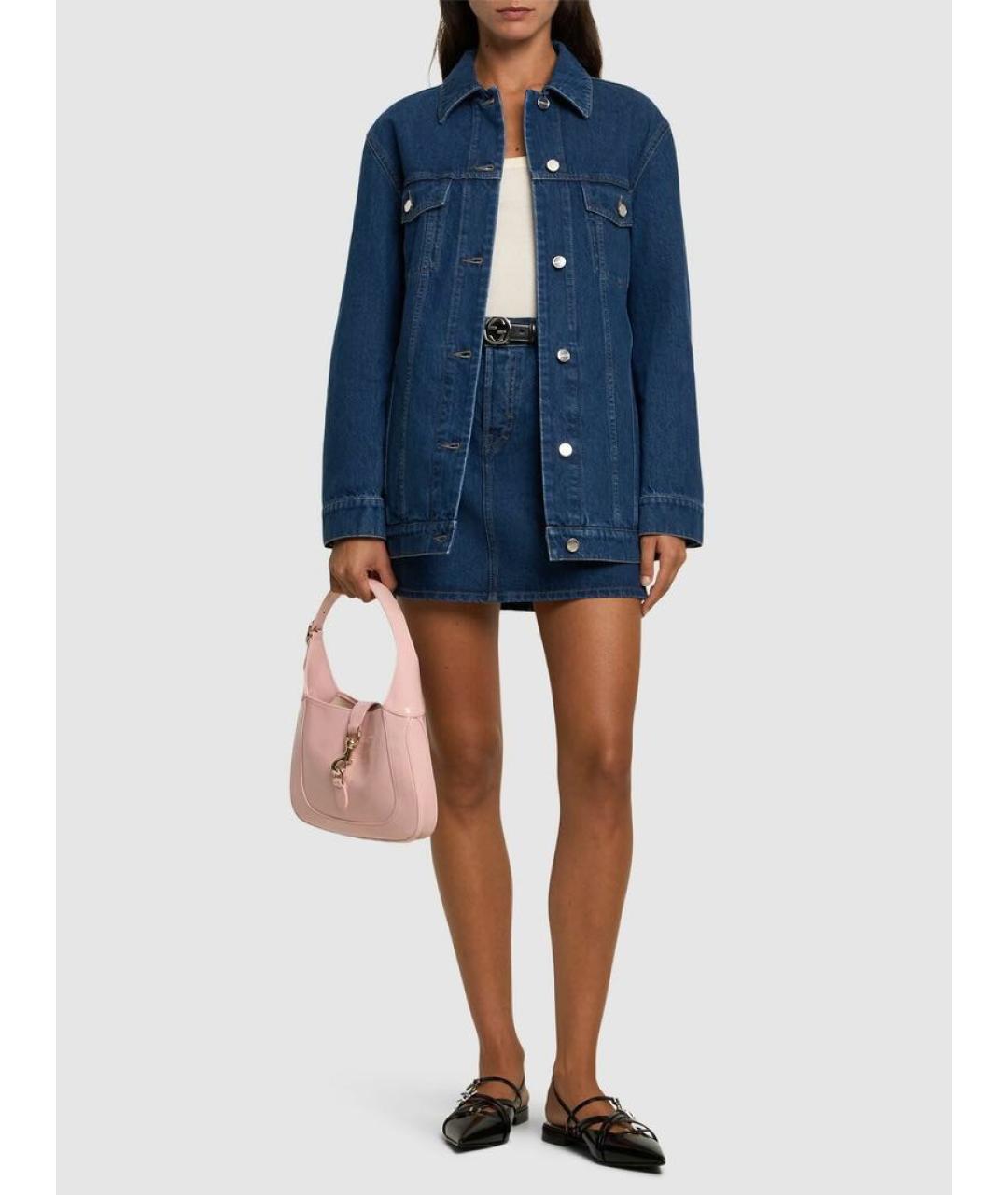 GUCCI Синяя деним куртка, фото 4