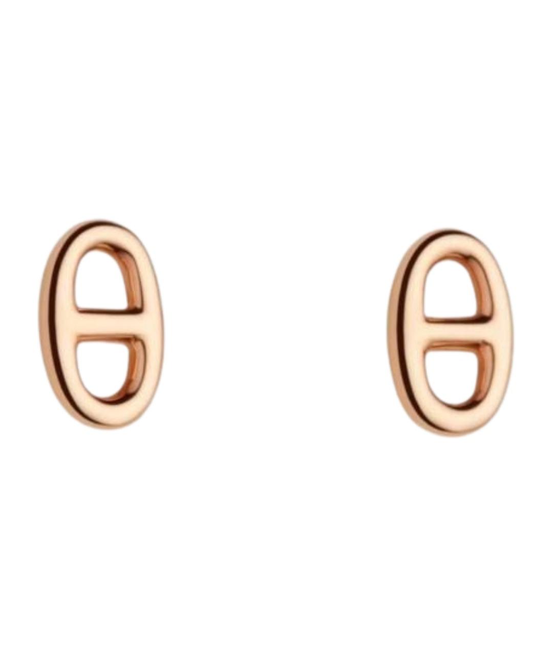 HERMES Золотые серьги из розового золота, фото 1