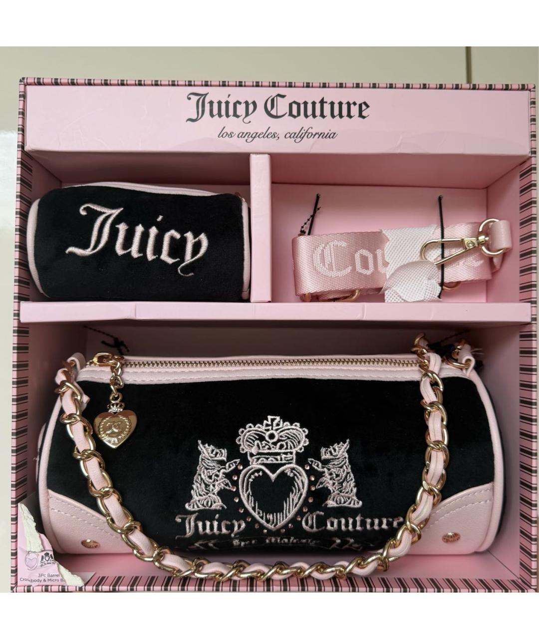 JUICY COUTURE Черная сумка с короткими ручками, фото 5