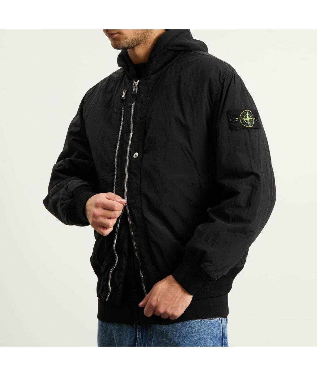 STONE ISLAND Черная куртка, фото 7