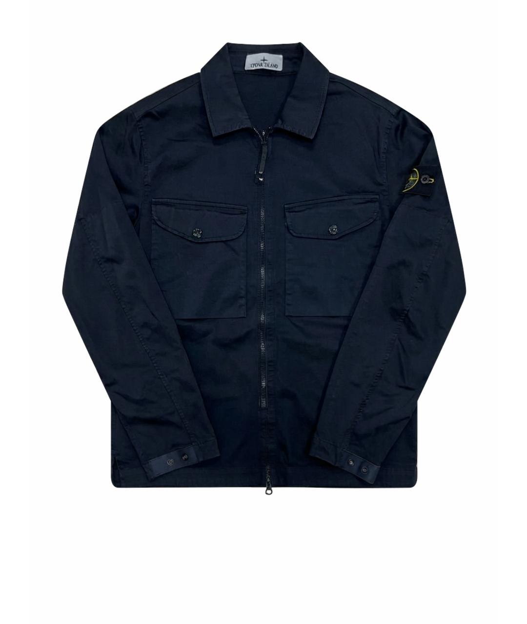 STONE ISLAND Темно-синяя куртка, фото 1