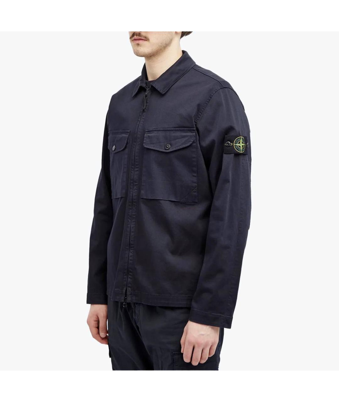 STONE ISLAND Темно-синяя куртка, фото 5