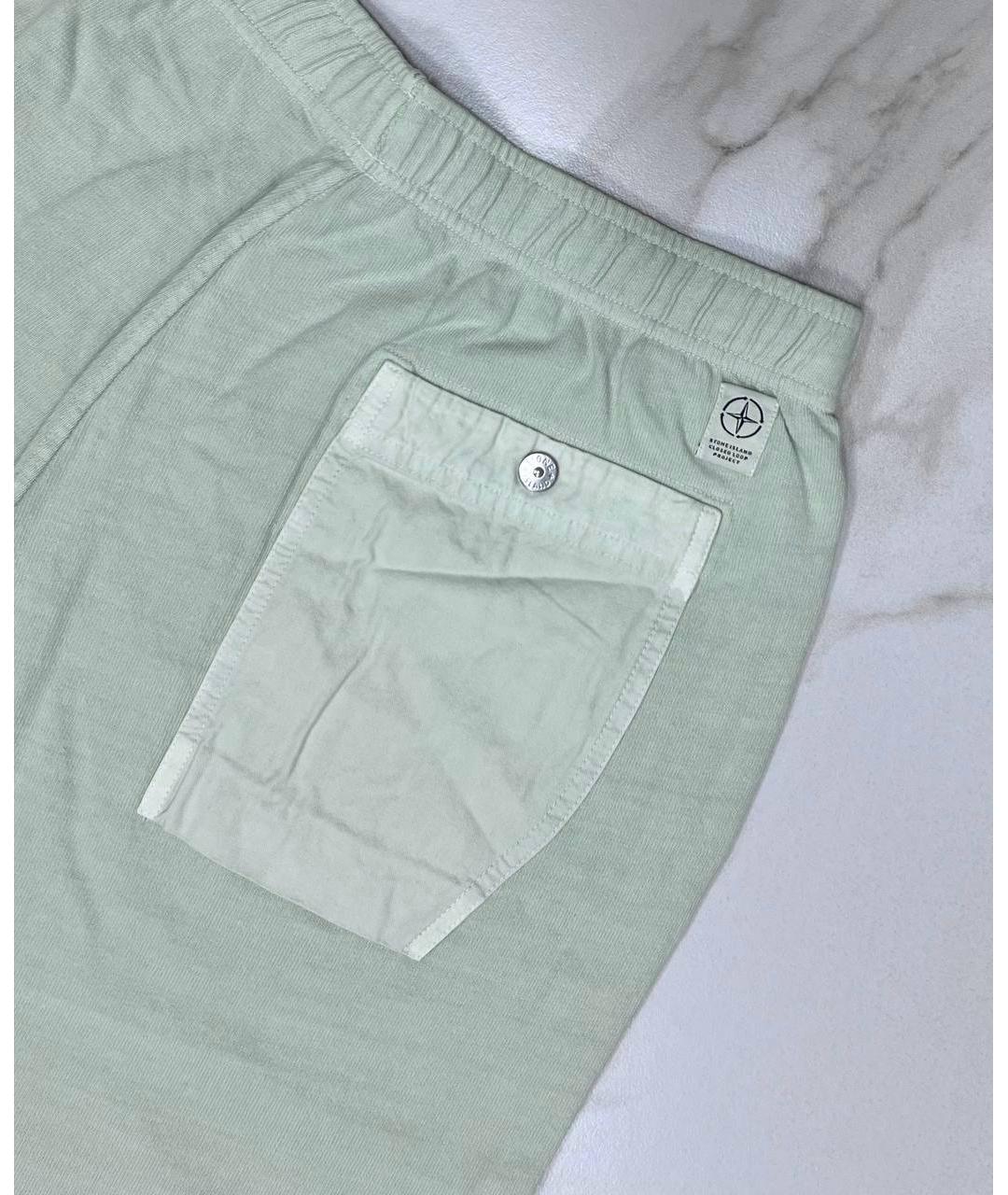 STONE ISLAND Зеленые повседневные брюки, фото 5