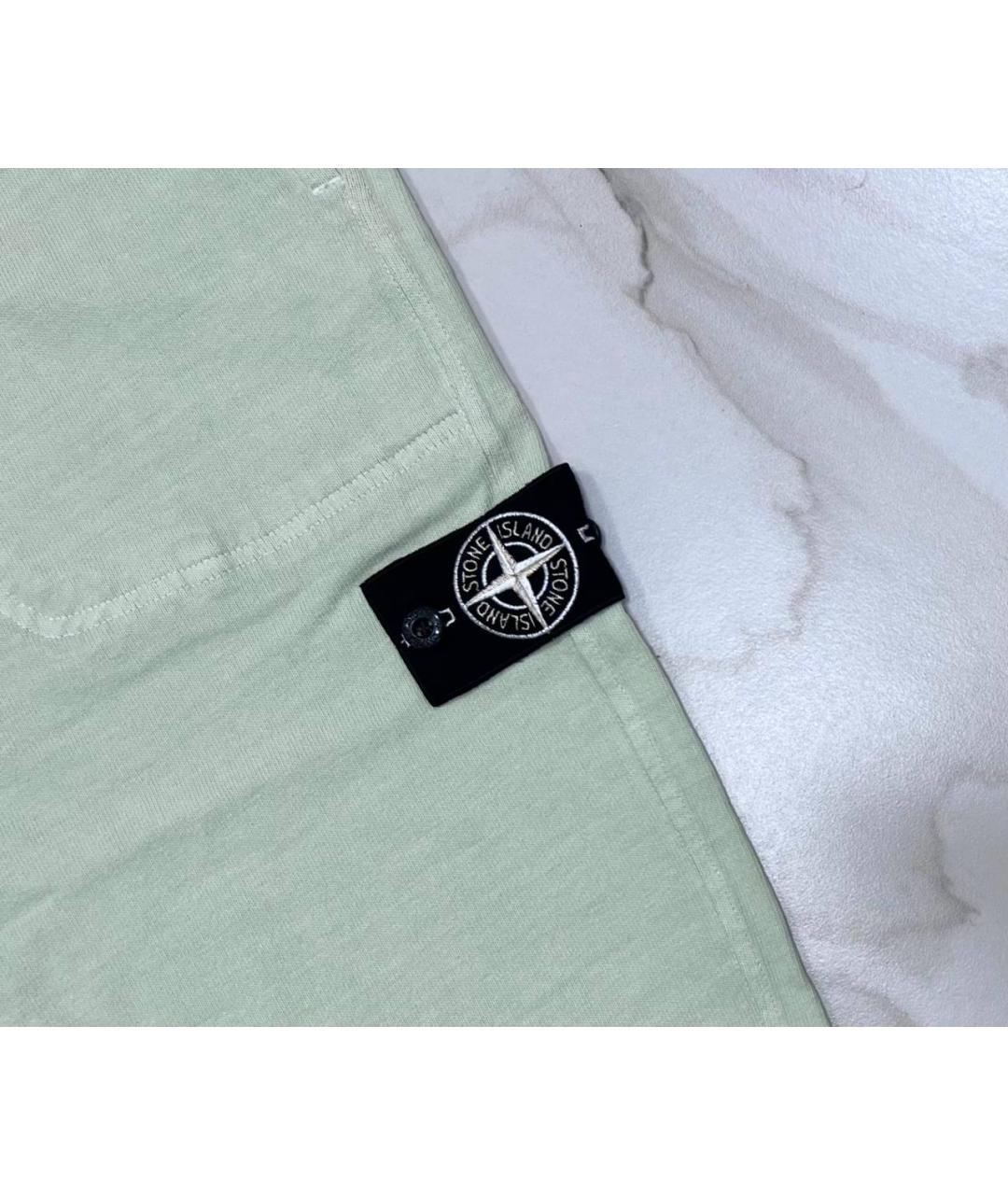STONE ISLAND Зеленые повседневные брюки, фото 2