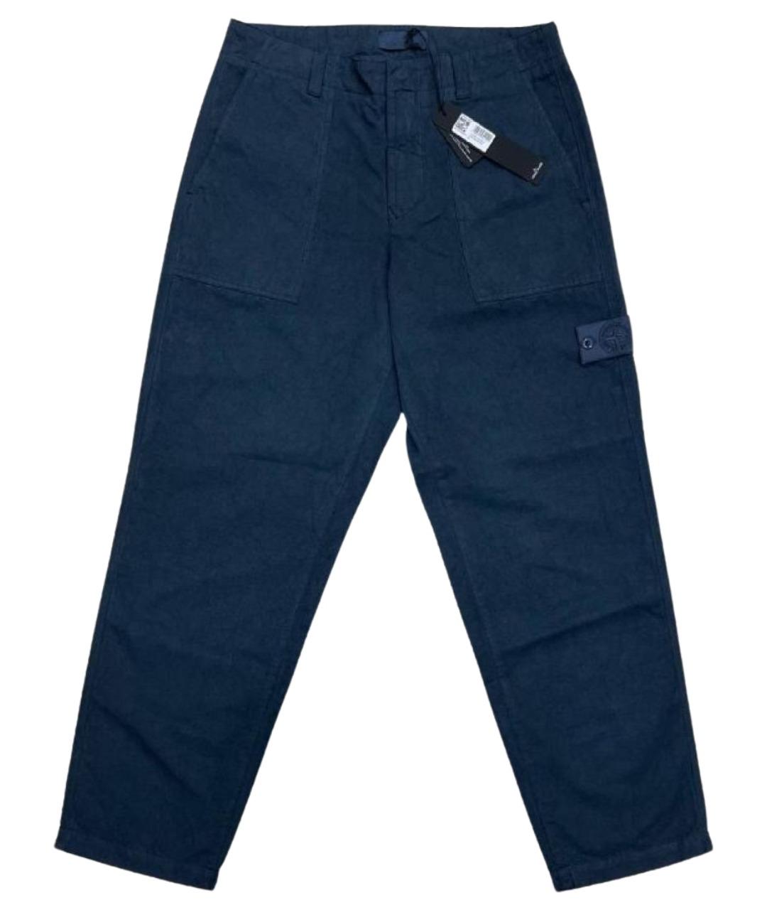 STONE ISLAND Синие повседневные брюки, фото 1