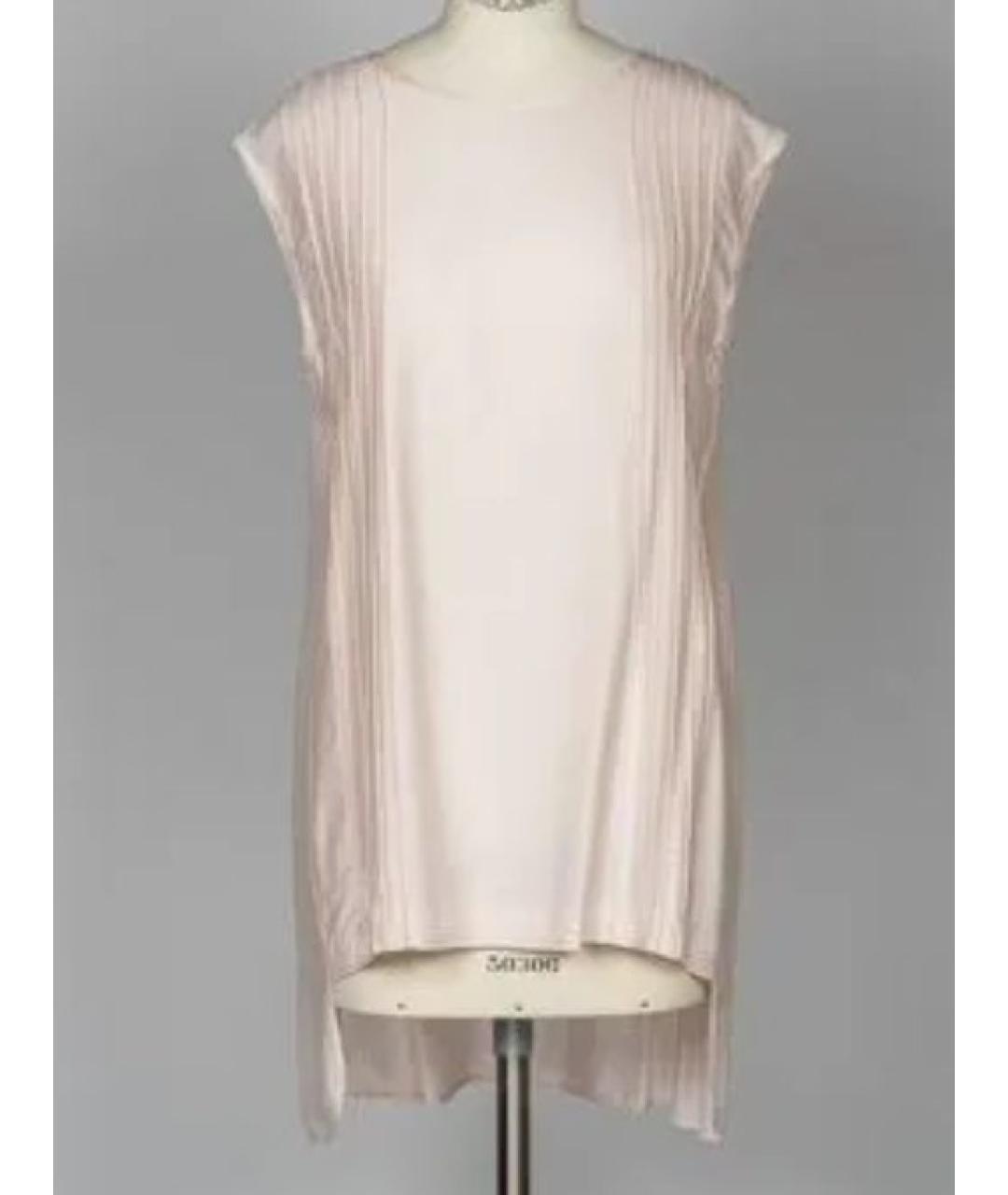 ANN DEMEULEMEESTER Коралловая вискозная майка, фото 5