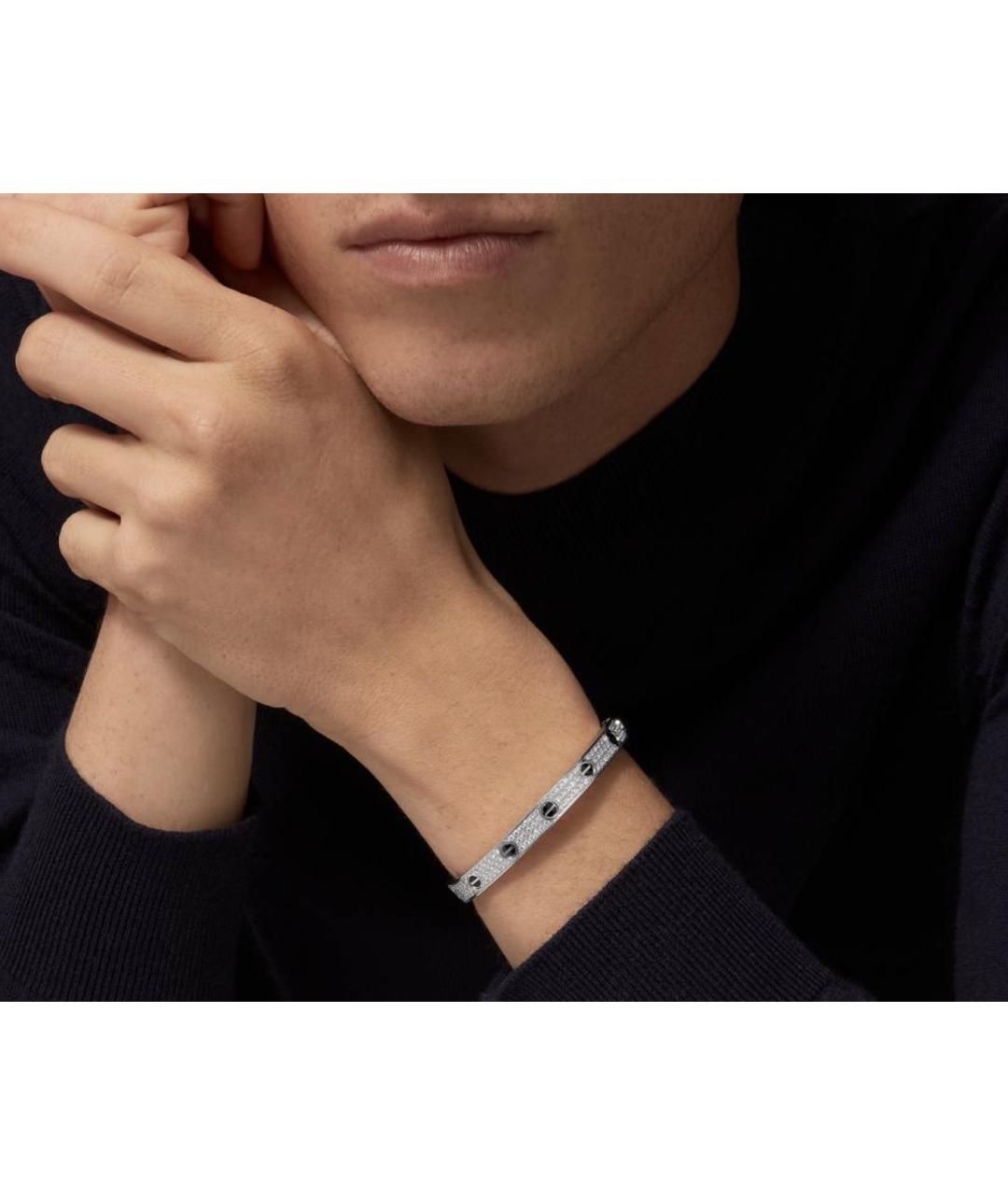 CARTIER Серебряный браслет из белого золота, фото 3