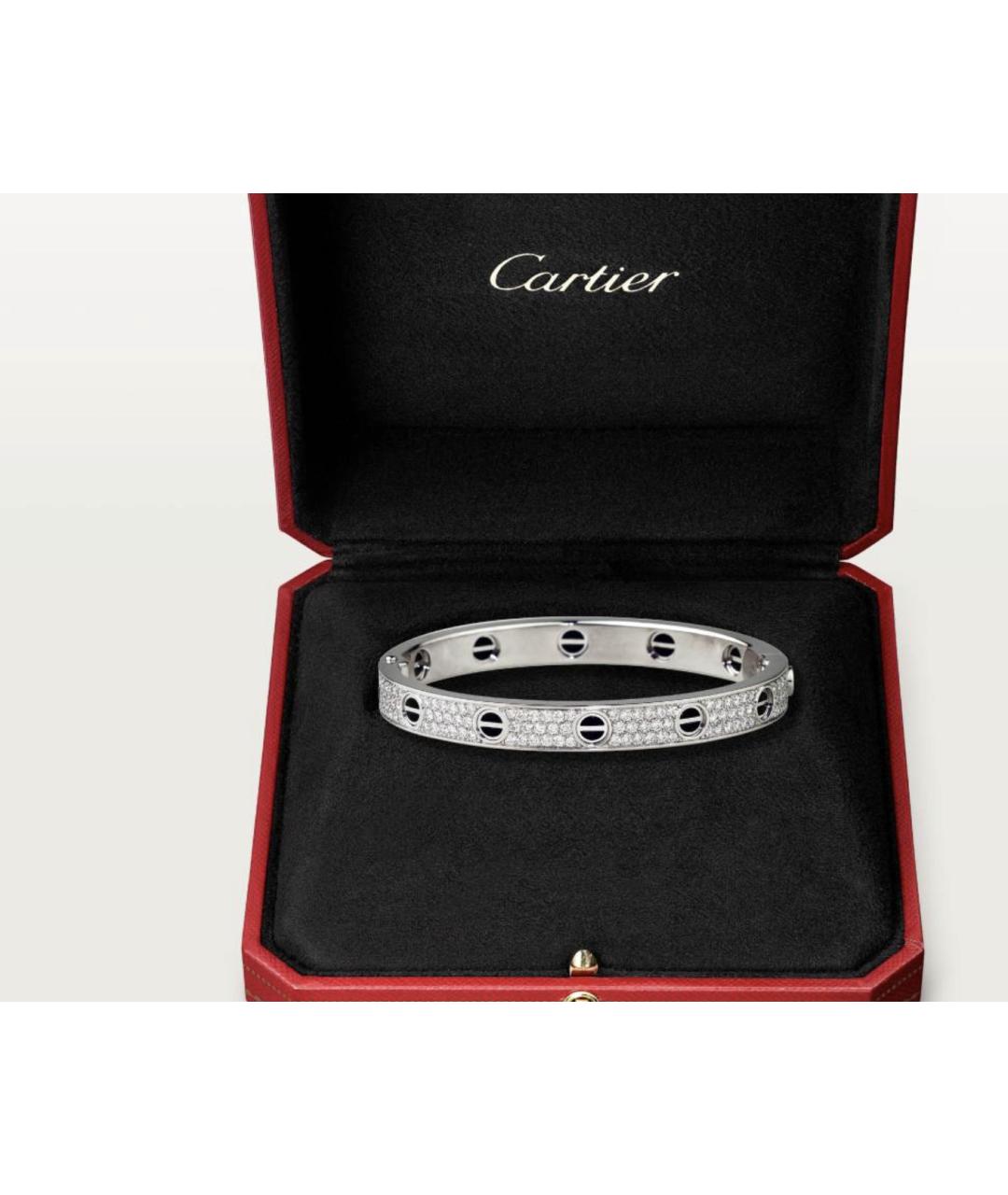 CARTIER Серебряный браслет из белого золота, фото 2