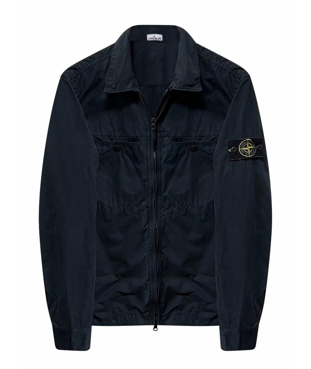 STONE ISLAND Темно-синяя куртка, фото 1