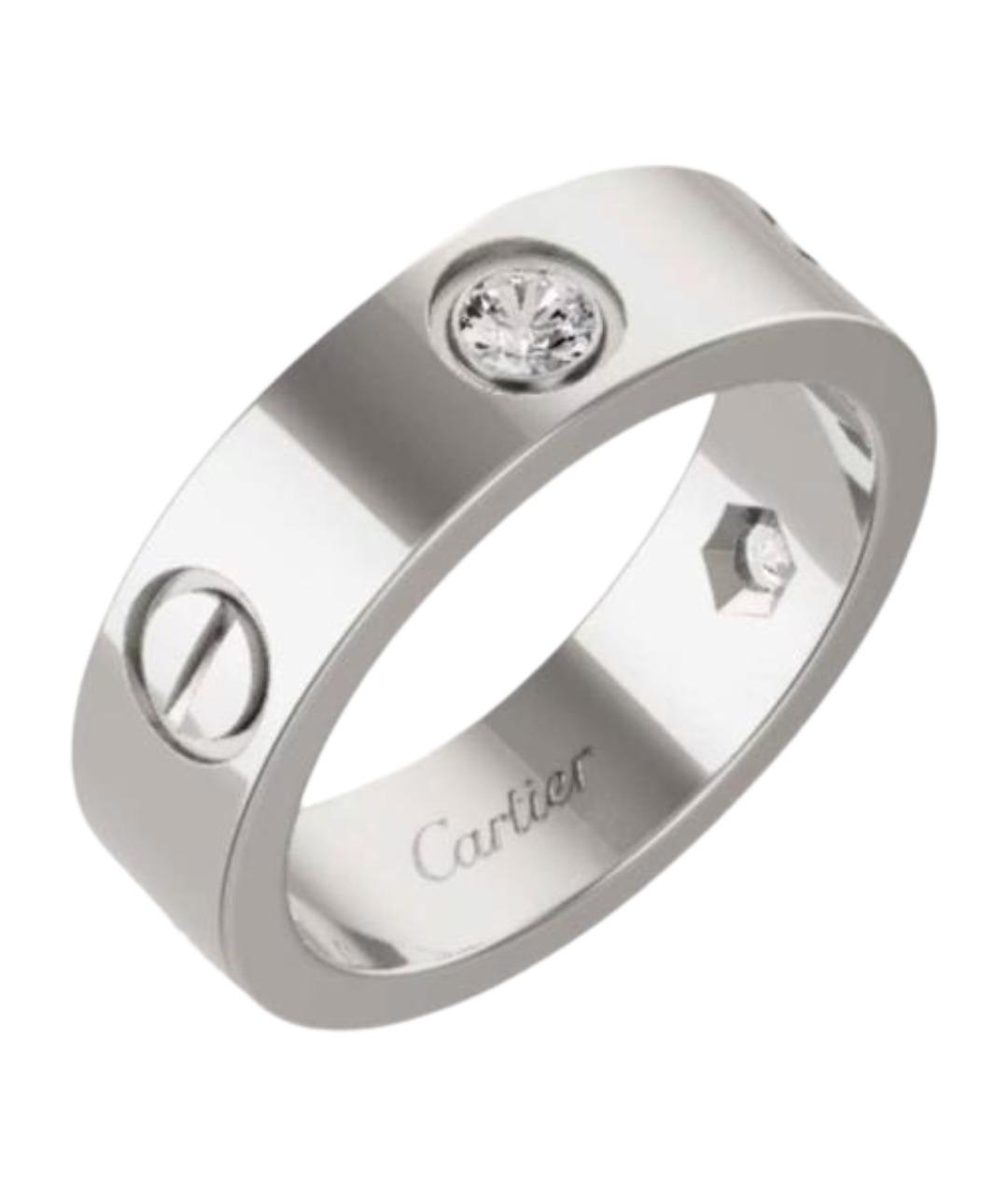 CARTIER Серебряное кольцо из белого золота, фото 1
