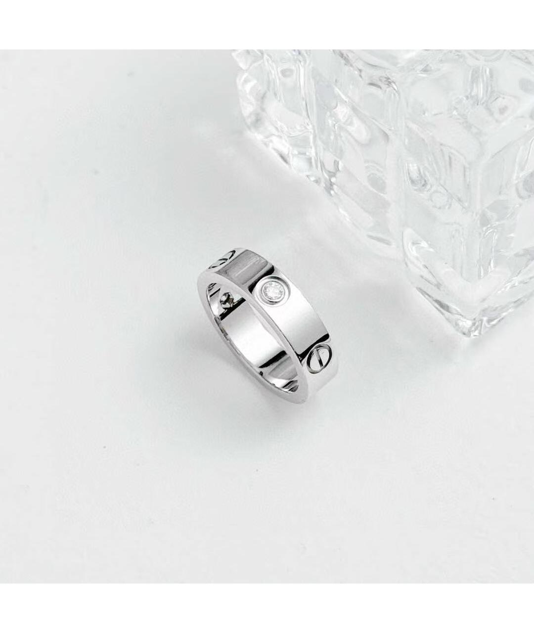 CARTIER Серебряное кольцо из белого золота, фото 4