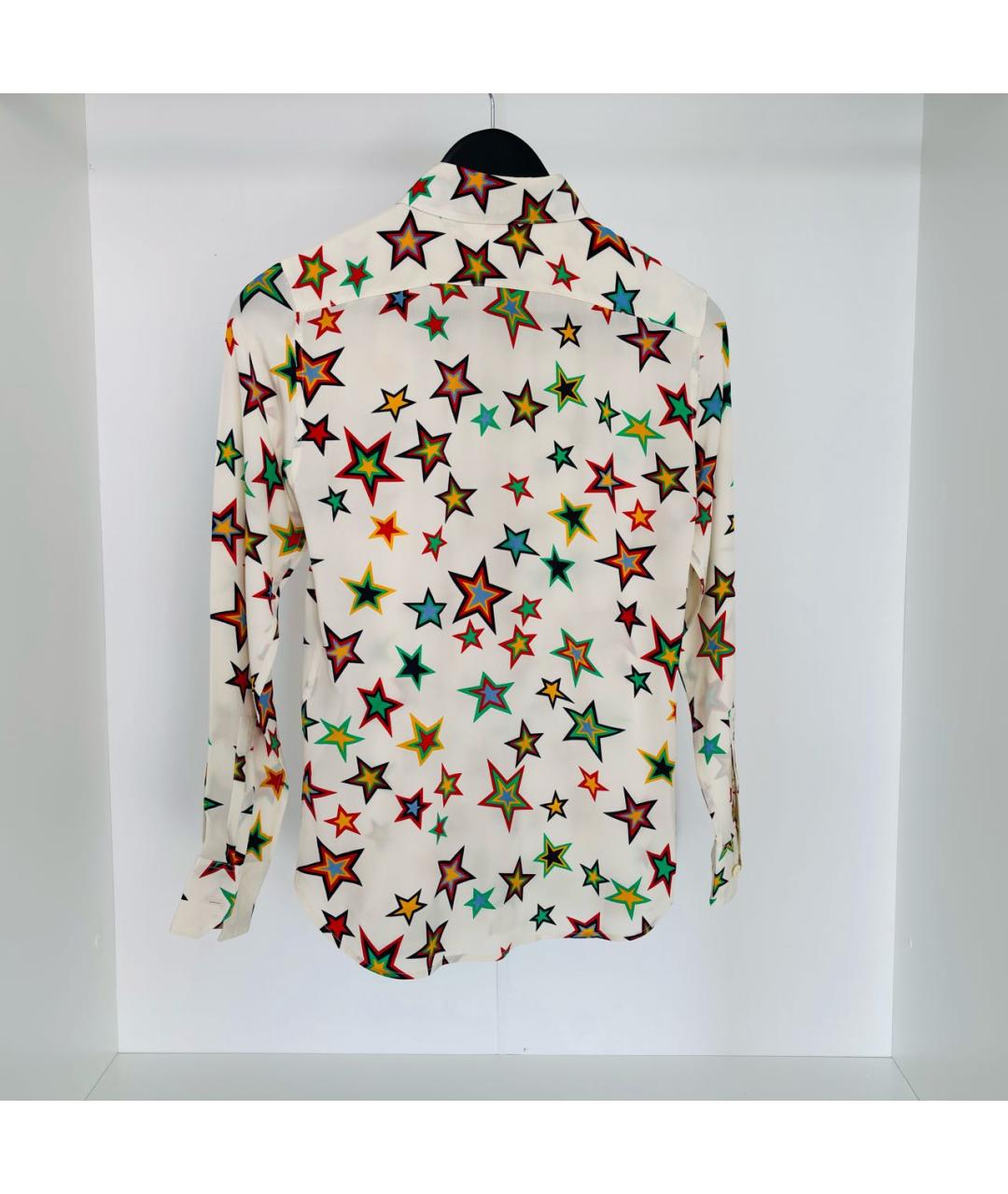 SAINT LAURENT Белая шелковая рубашка, фото 4