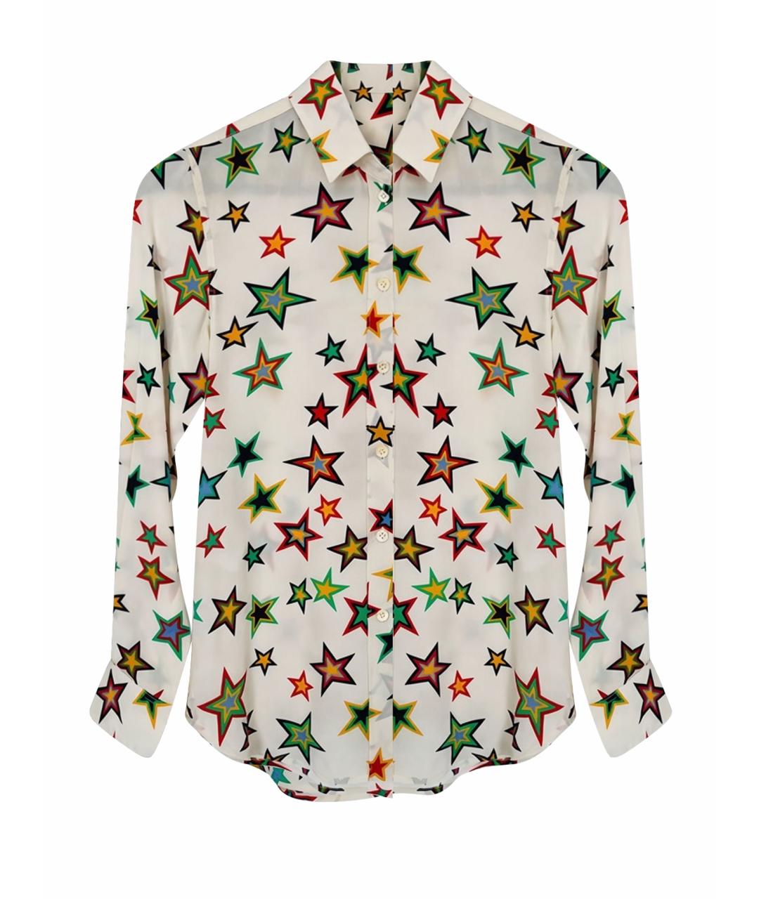 SAINT LAURENT Белая шелковая рубашка, фото 1