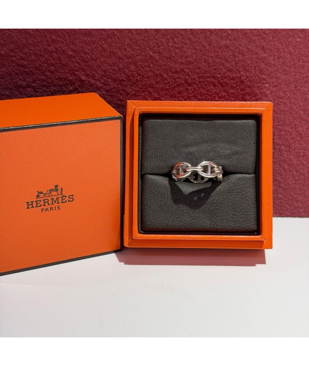 HERMES Серебряное кольцо, фото 7