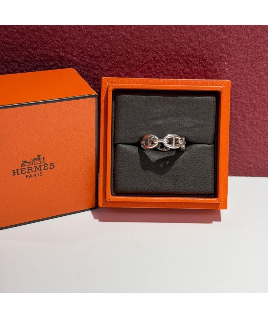 HERMES Серебряное кольцо, фото 6
